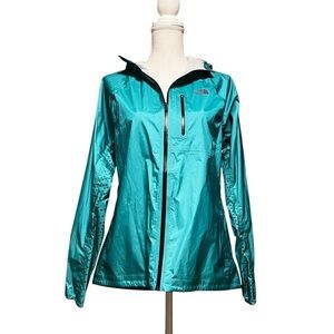 THE NORTH FACE WOMEN’S FLIGHT SERIES RAINCOAT TEAL COLOR SIZE LARGE NWOT